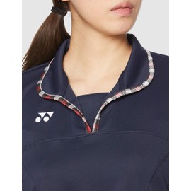 Yonex CY303 Women's Knit Shirt with Round Collar and Bib for Nursing Care and Medical Use, 88 navy