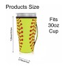 Unbranded Tumbler Koozies Sleeve Fits 30oz Tumbler - Softball