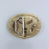Antique Bronze Plated Mechanic Tradesman Oval Belt Buckle Boucle de