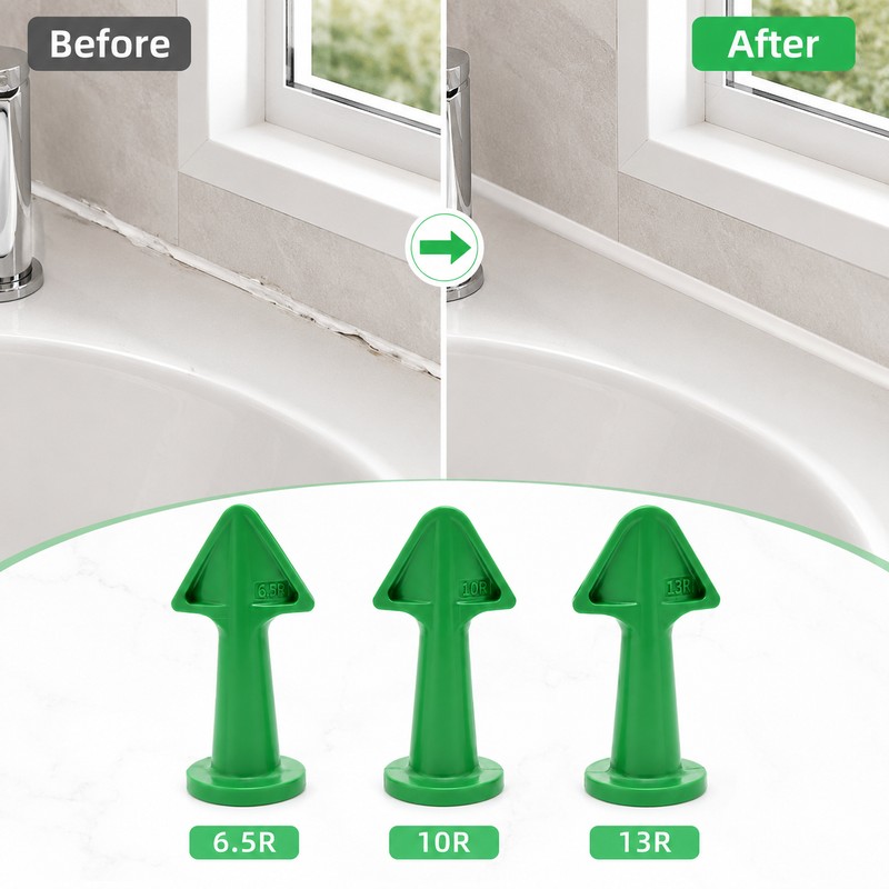 Caulk Nozzle Applicator Tips for Smooth Sealing – 3-Piece Plastic