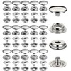 1000 Pieces Stainless Steel Snap Fastener, BetterJonny 15mm Heavy Duty