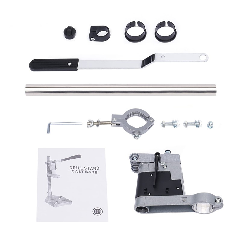 Portable Double Mounting Drill Press Stand Bench Clamp Tool for