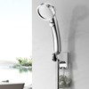 HANLIAN Shower Rail No Drilling, Nail-Free Shower Holder with Adjustable