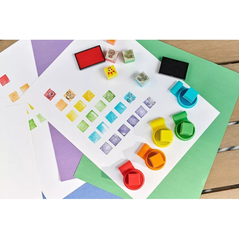 Hand2mind Set Sellos Calcomanias Numberblocks Juguete Didáctico Niños