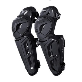 Scoyco Motorcycle Knee Shin Guard Pads for Men Anti-Slip 2 in 1 Protector Adjustable Motocross Knee Protection Armor Racing Protective Gear Large Scale Protection (2PCS,Black)