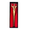 Ceremony Tape Cutting Scissors Gold Presentation Box