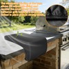 STARTWO Grill Cover for Built-in Double Side Burners,Black Heavy Duty