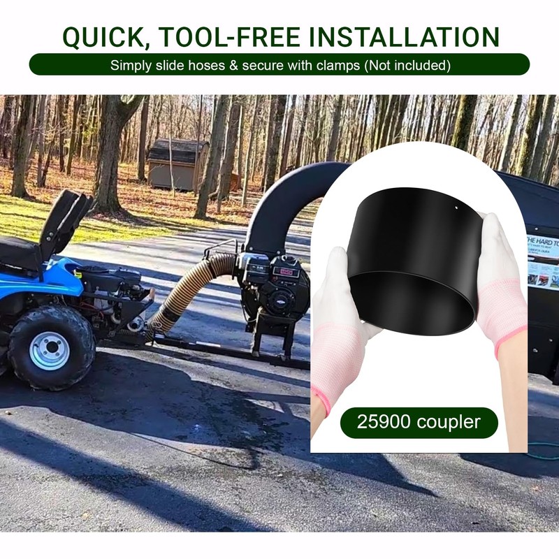 25900 Coupler 6-Inch Hose Connector, Compatible with Zero Turn Mowers