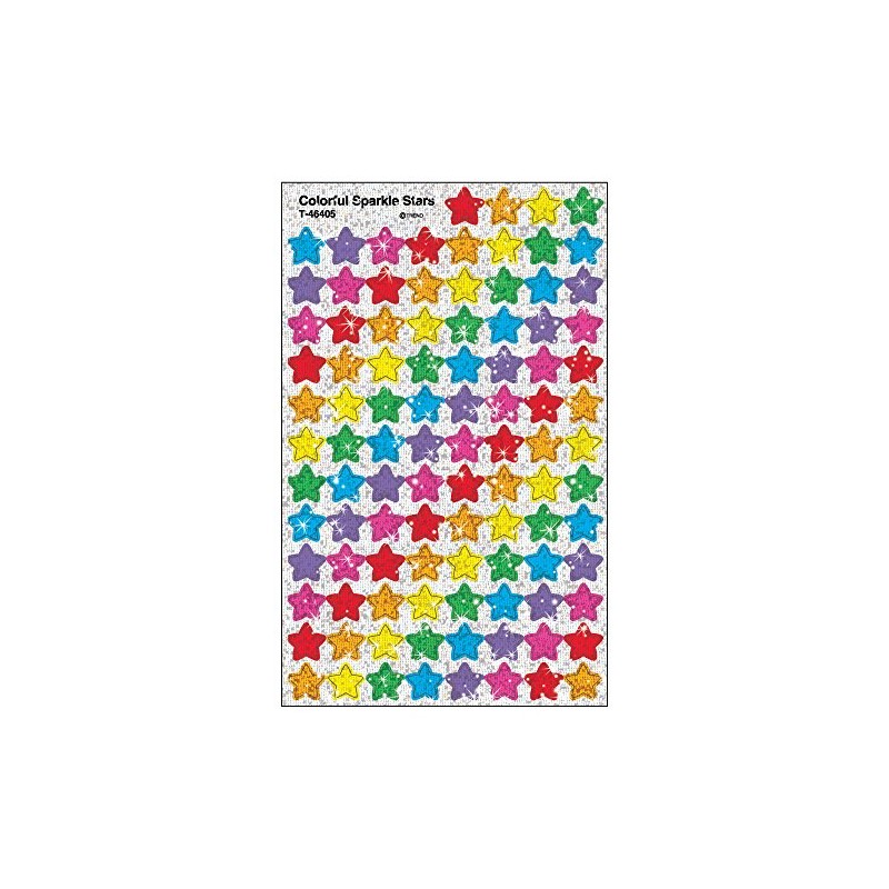 Colorful Sparkle Stars superShapes Stickers
