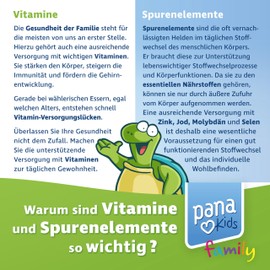 PanaKids MultiComplete+ FAMILY Multivitamin-Tropfen für Kinder & Erwachsene - 12 Vitamine & 4 essenzielle Mineralstoffe + Inositol - Ab 4 Jahren - Honig & Fruchtgeschmack - 100% Vegetarisch - 100 ml