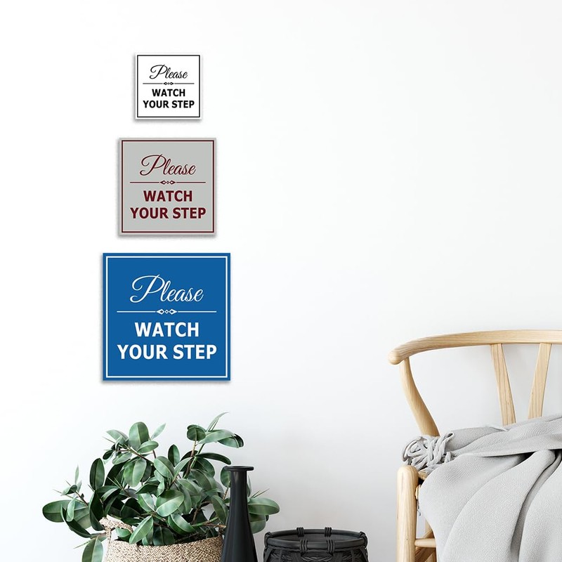 Signs ByLITA Square Classy Please Watch Your Step Sign |