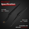 OTUAYAUTO Rear Windshield Wiper Arm Blade Set - Replacement for