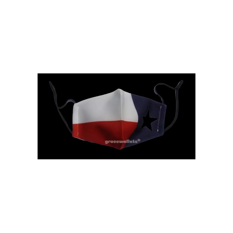 Texas Flag Face Mask Adjustable Reusable
