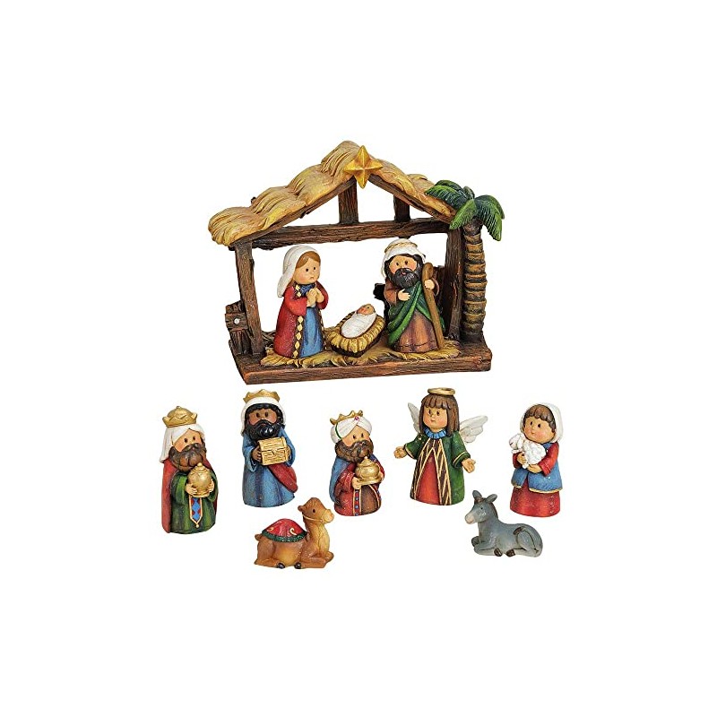 Goldschmidt Cute Nativity Figures Set | Jesus Mary Joseph 11