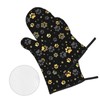 Lukbfall Cute Dogs Animal Paws Oven Mitts and Pot Holders
