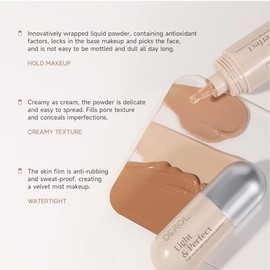 Base De Maquillaje Líquida De Cobertura Media, Acabado Impecable Y Ligero, Mejora El Tono Desigual De La Piel, Color Nude, 38 Ml, 4#