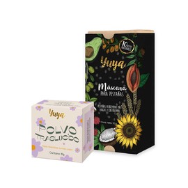 Republic Cosmetics Yuya Polvo traslúcido con ingredientes naturales  Máscara de pestañas 10 aceites naturales                                         