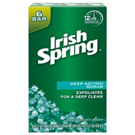 Irish Spring Irish Spring Deep Action Scrub Bar Soap 3.7 Ounce (Pack of 6)