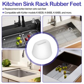 Kitchen Sink Rack Feet Replacement Kohler Sink Rack Feet For Kohler Kitchen Sink Protector Rubber Feet Fit Various Kitchen Sink Grid Rubber Feet - 18 Pcs