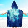 LOMTRATS Quick Dry Surf Poncho Changing Towel Bathrobe for Adults