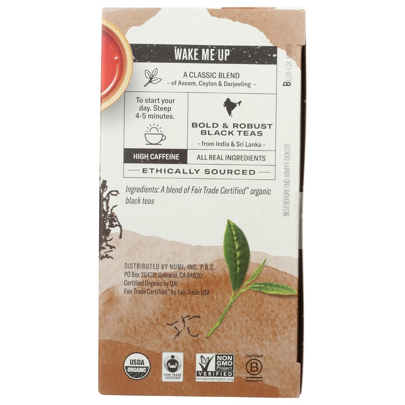 Numi, Tea Breakfast Blend Organic, 18 Count