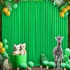 10x10 Green Backdrop Curtain for Parties Baby Shower Wrinkle Free
