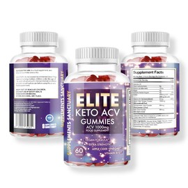 Elite Keto ACV Gummies Keto Apple Gummies (60 Gummies) with Vitmain B12