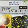 American Seed Seed Starting Tray 36 Cell Reusable Prefilled With