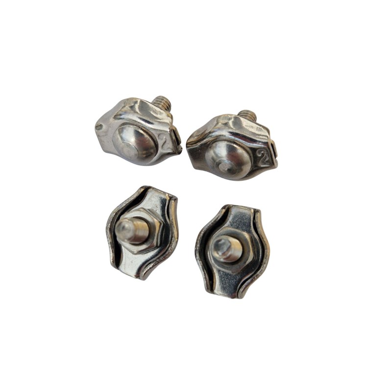 Simplex Clamp Wire Rope 316 Stainless Steel A4 Marine Grade,