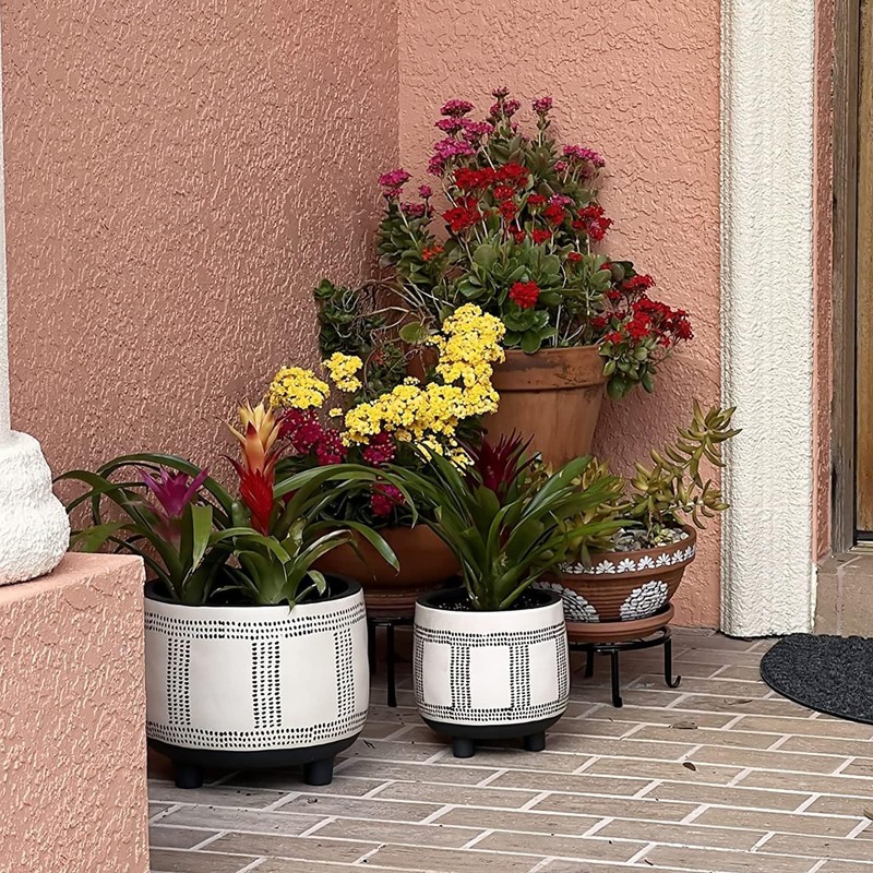 5 Pack Metal Plant Stands,Heavy Duty Potted Holder for Flower