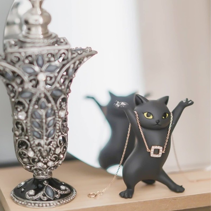 5 Pack Cat Shaped Pen Holder with 5 Cat Clips