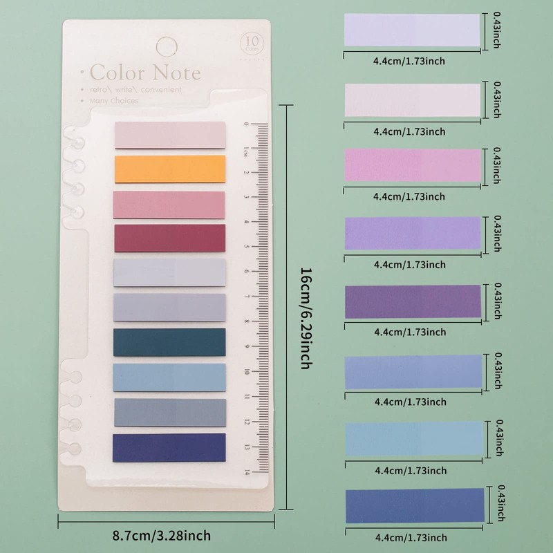 Sticky Book Tabs with Highlighers, 800 PCS Annotation Tabs for