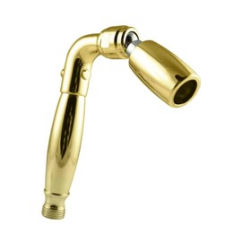 High Sierra Showerheads® - Solid Metal Handheld Shower Head with Trickle Valve - High Flow 2.0 GPM: Polished Brass Finish