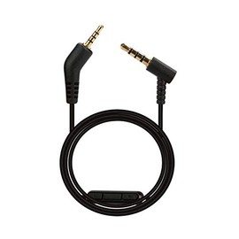QC3 Replacement Audio Cable Cord for Bose Quietcomfort 3 QC3 Headphone with Inline Mic Volume Control 1.4 Meters 3.5mm to 2.5 mm Cable for iOS Android System (Built-in Microphone)