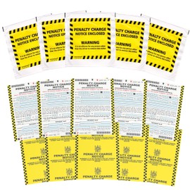 Panda Loco Parking Ticket: 5 x Realistic Tickets, Plastic Wallet, Adults, Pranks & Jokes