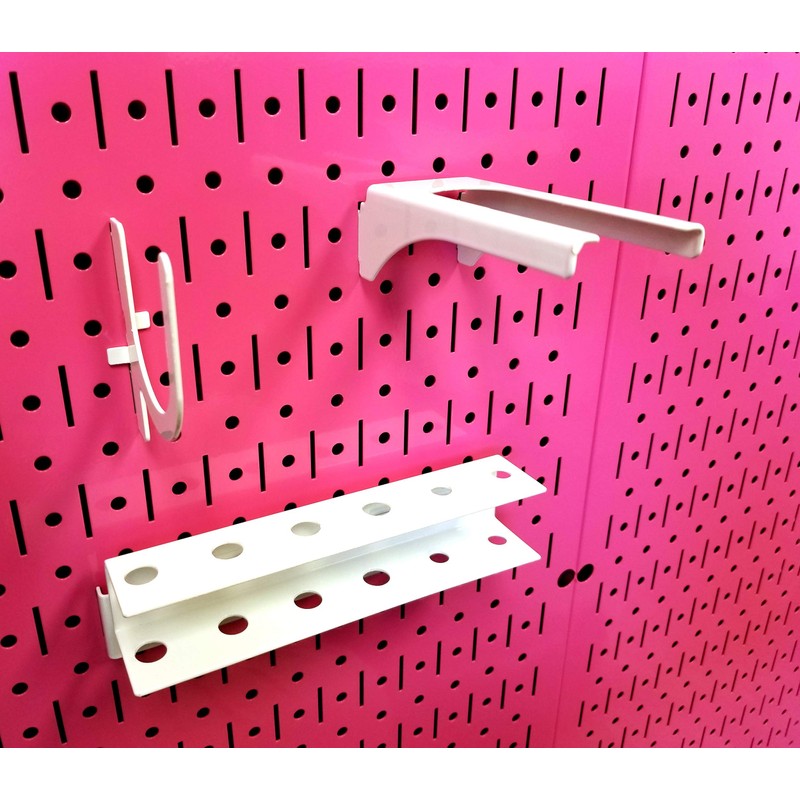 Wall Control Pink Pegboard Metal Pegboard Pack of Pink Peg