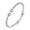 Better Jewelry Solid Ball .925 Sterling Silver West Indian Bangles