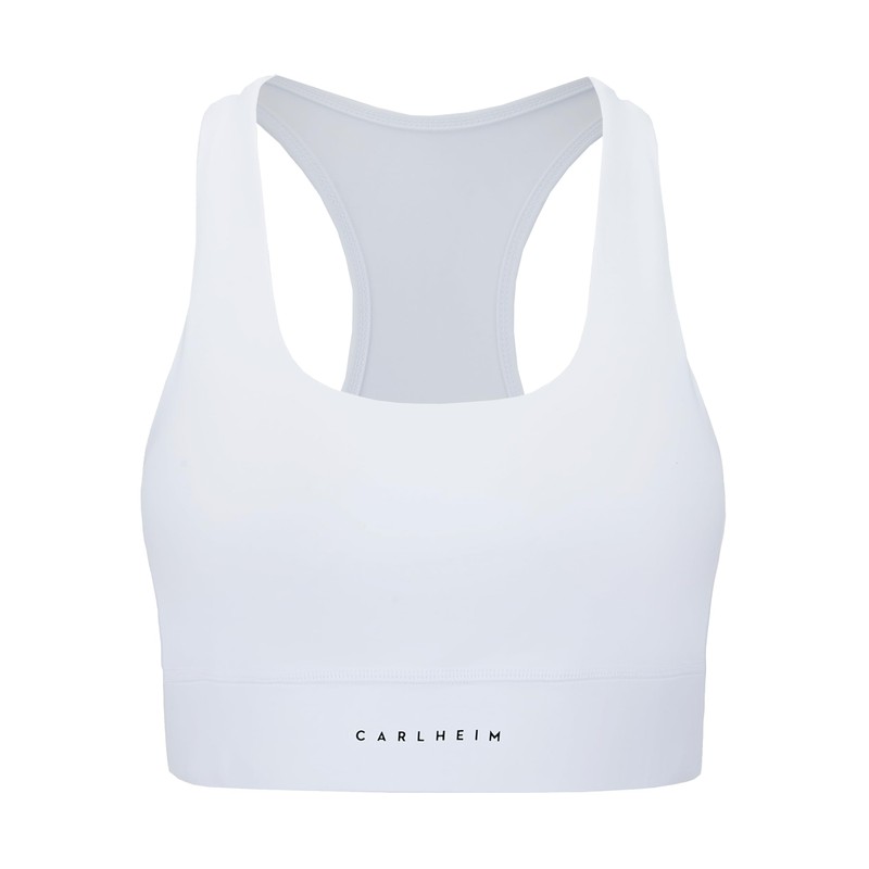 Carlheim Women's Serenita Active Collection X-Back Sports Bra, White