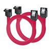 BolAAzuL SATA Cable III Right Angle to Straight 2-Pack, Short