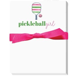 Pickleball Theme "Mini" Notepad - Keep your to-do's and shopping lists organized with this great "Pickleball Girl" mini notepad.