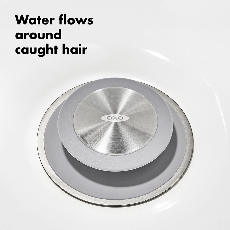 OXO Good Grips Stainless Steel Hair Catch Drain Protector