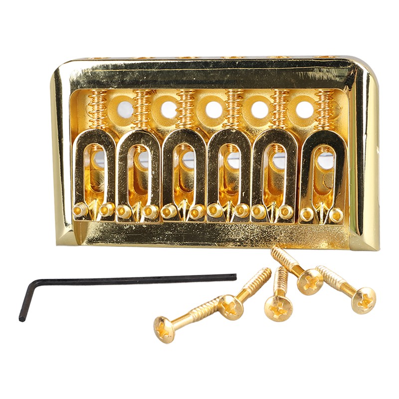 Fixed Hardtail Guitar Bridge U Shape Saddle Bridge Replacement Metal