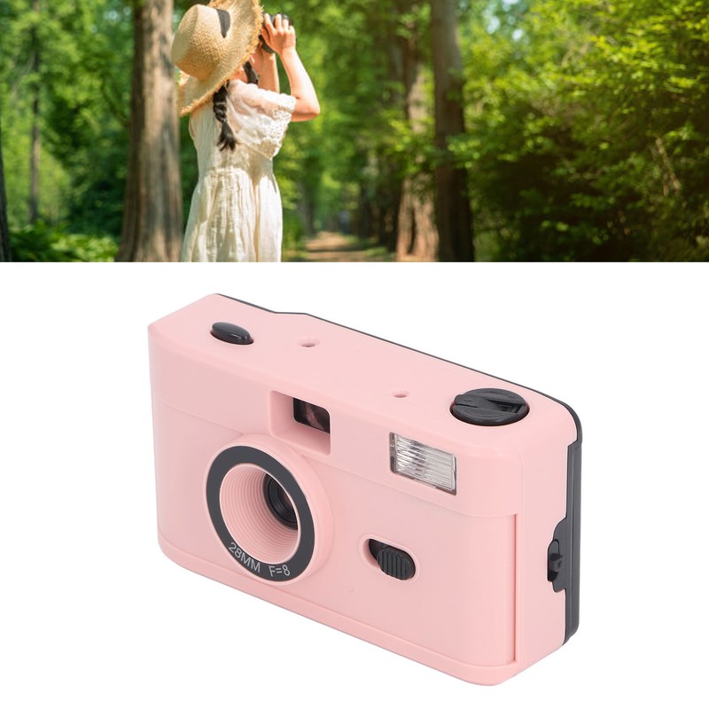 35MM Film Camera Reusable Lightweight Vintage Camera Built in Flash