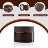 SuQurtom Pack of 10 Amber Cosmetic Jars, 30 ml, Glass