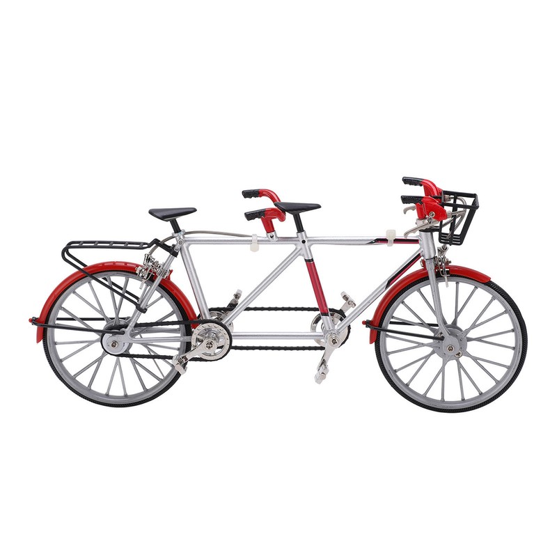 Tandem Mini Bicycle Model High Simulation Exquisite Details Alloy Bike