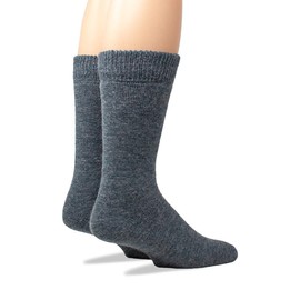 WARRIOR ALPACA SOCKS - Outdoor Alpaca Wool Socks, Terry Lined with Comfort Band Opening For Men And Women(Small, Denim)