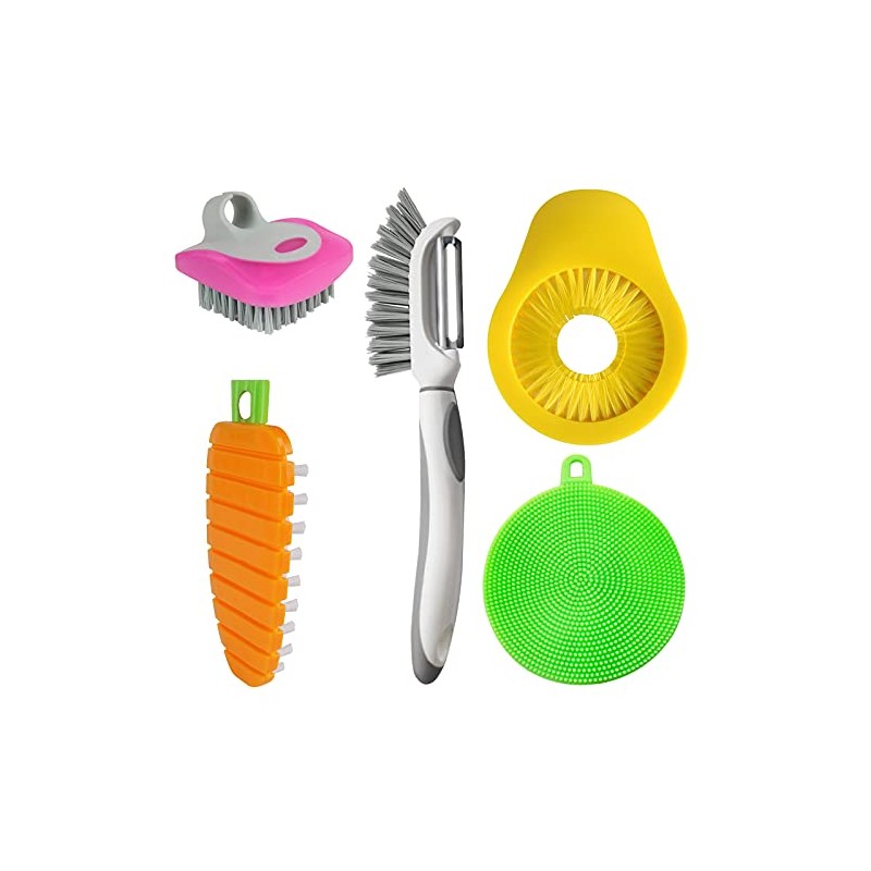 Openfly Flexible Vegetable Brush Fruit and Vegetable Brushes, Vegetable/Fruit Peeler
