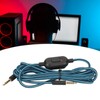 Gaming Headset Cable, Woven Earphone Cord with Volume Control and
