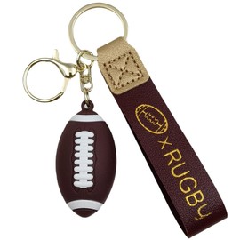 Pouoir Football Keychain Gift (Brown)