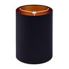 Wellmet BlackGold 8"x 8"x11" Lampshade, No Assembly Required, Classic Modern